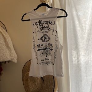 Cute summer tank top size small. Wore one time is excellent condition.